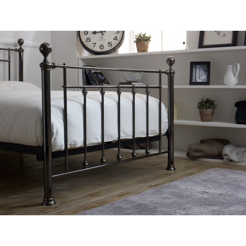 LL Libra Black Chrome 4ft6 Double bed Frame